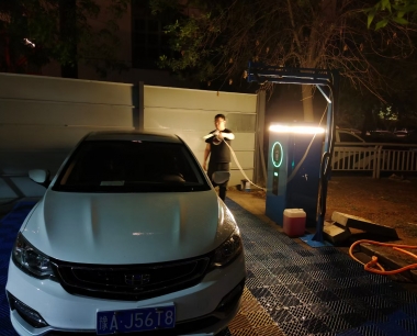 智能自助洗车机入驻-郑州上汽安悦瑞达路站